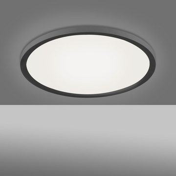click-licht LED Deckenleuchte LED Deckenleuchte Flat in Schwarz und Weiß 20W 2500lm rund, keine Angabe, Leuchtmittel enthalten: Ja, fest verbaut, LED, warmweiss, Deckenlampe, Deckenbeleuchtung, Deckenlicht