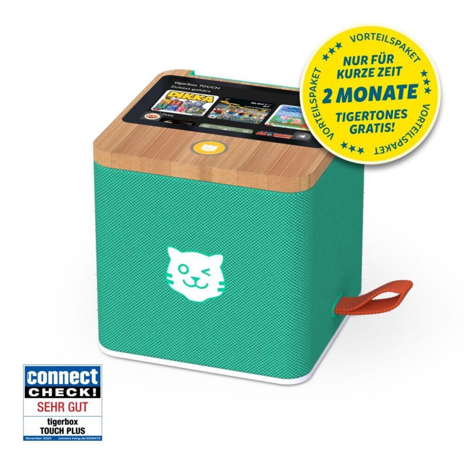 Hörspielfigur Tigerbox TOUCH PLUS (grün) - Vorteilspaket