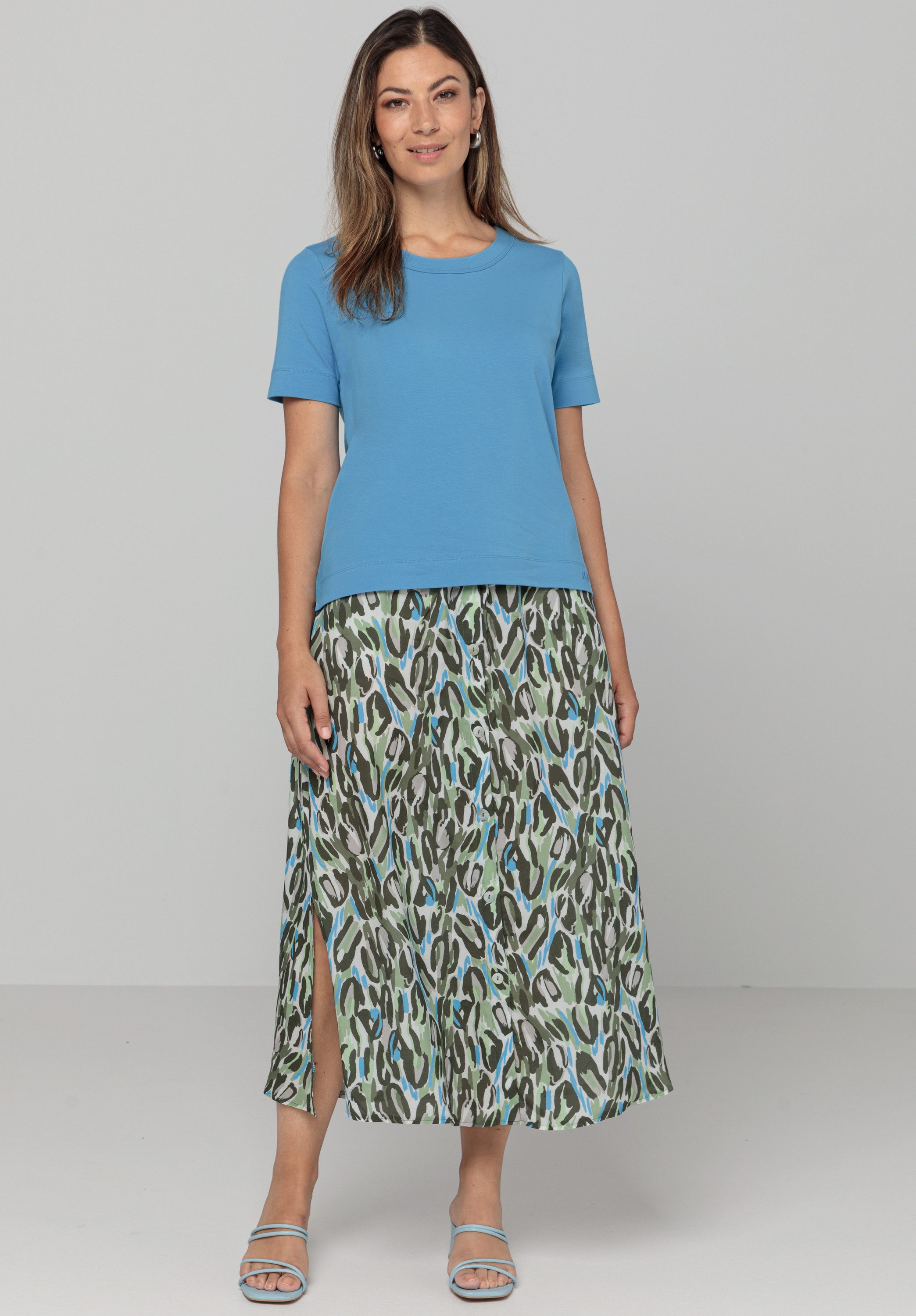bianca Kurzarmshirt DELILAH aus softer Jersey-Qualität in Trendfarbe
