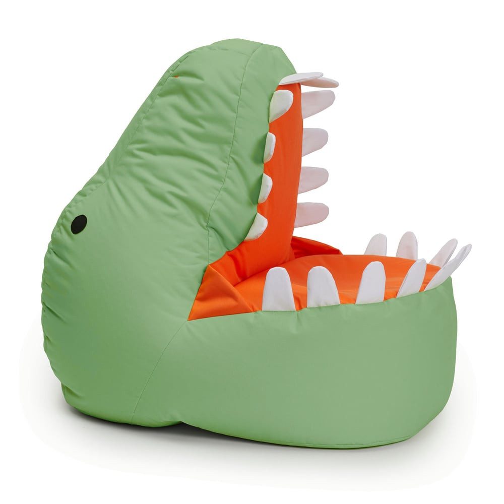 Lumaland Sitzsack Kinder Dino Kissen 90x90x70 cm (1 St), Sitzkissen, Kinder günstig online kaufen
