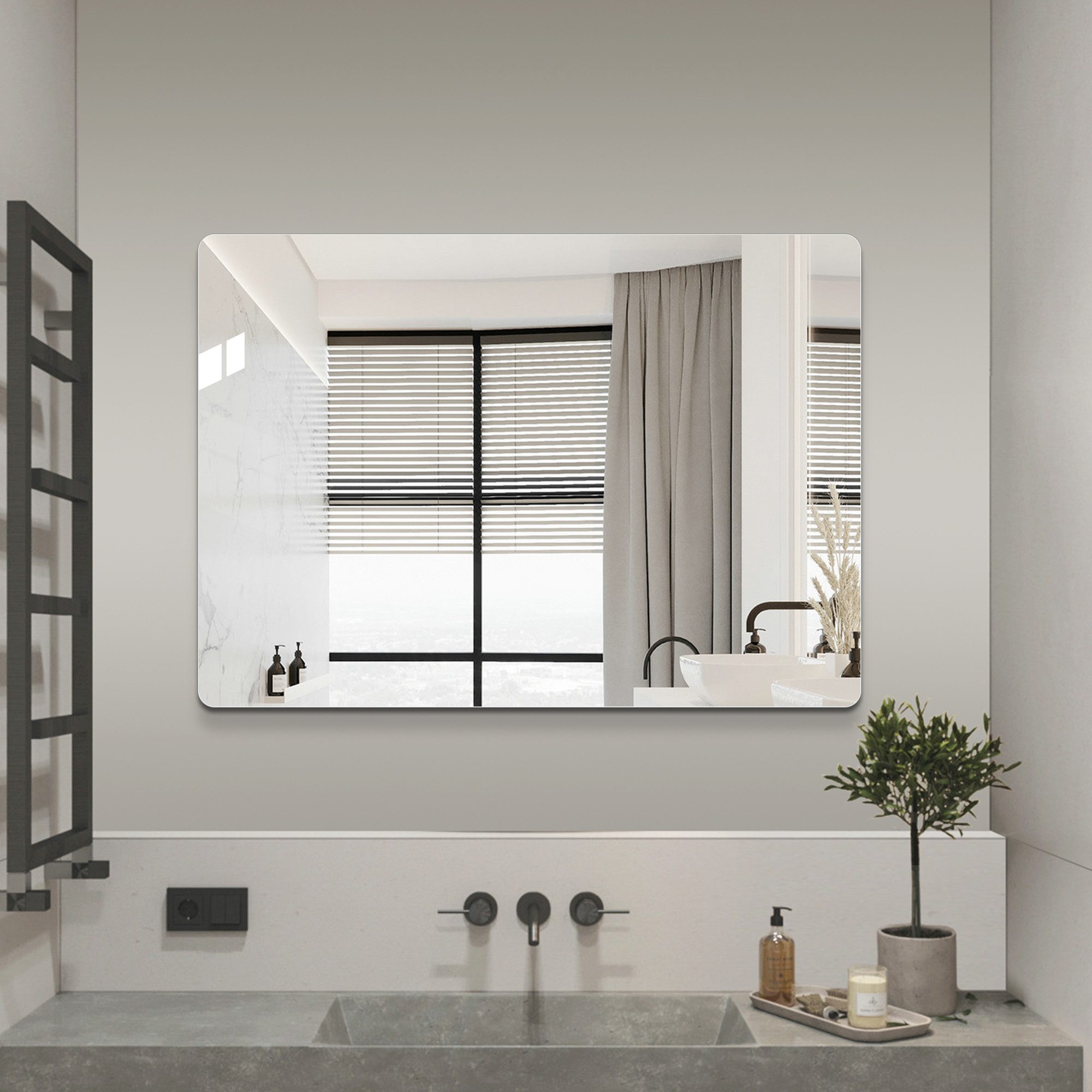 REDOM Spiegel Bathroom (wandmontierter Badspiegel für Badezimmer, 1-St., 70*50cm)