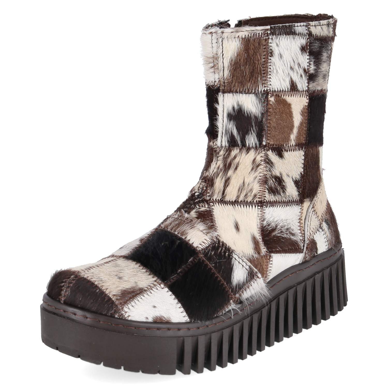 Art Art 1531A PATCHWORK MULTI TEXAS Damen Rauleder beige Schlupfstiefel