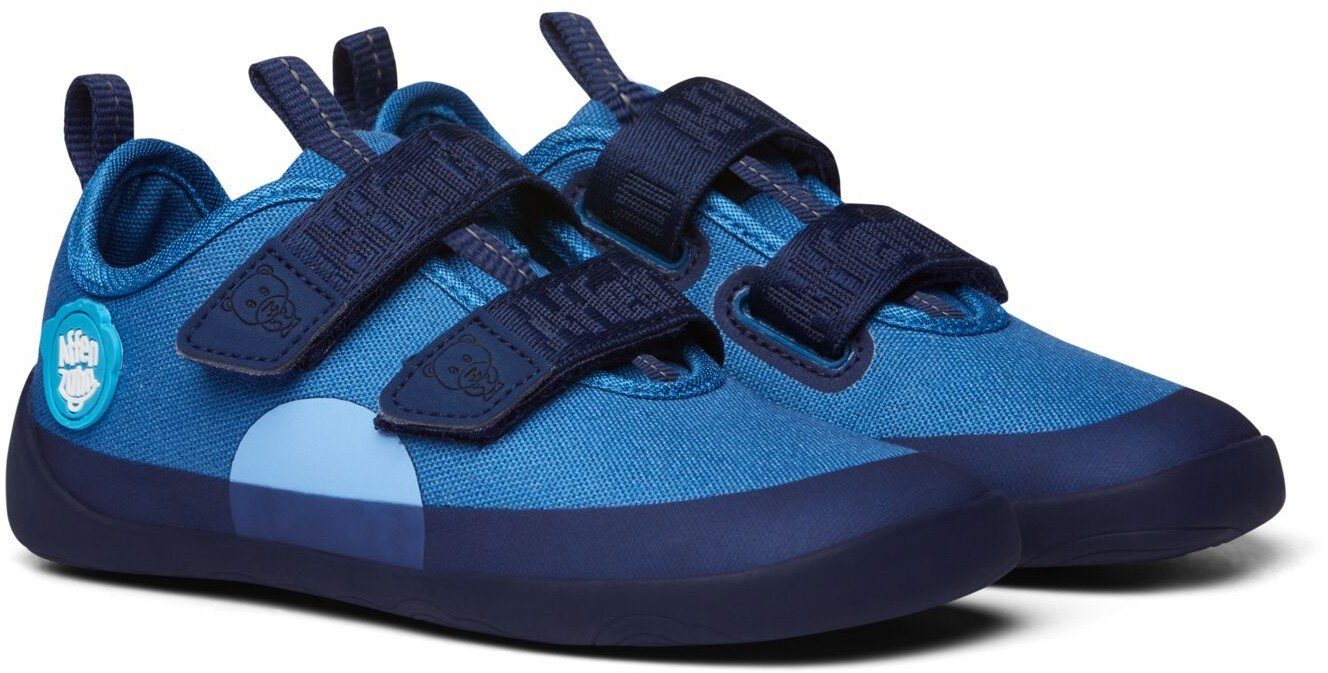 Trekkingschuh Minimal Affenzahn Lowcut Cotton blue Bear