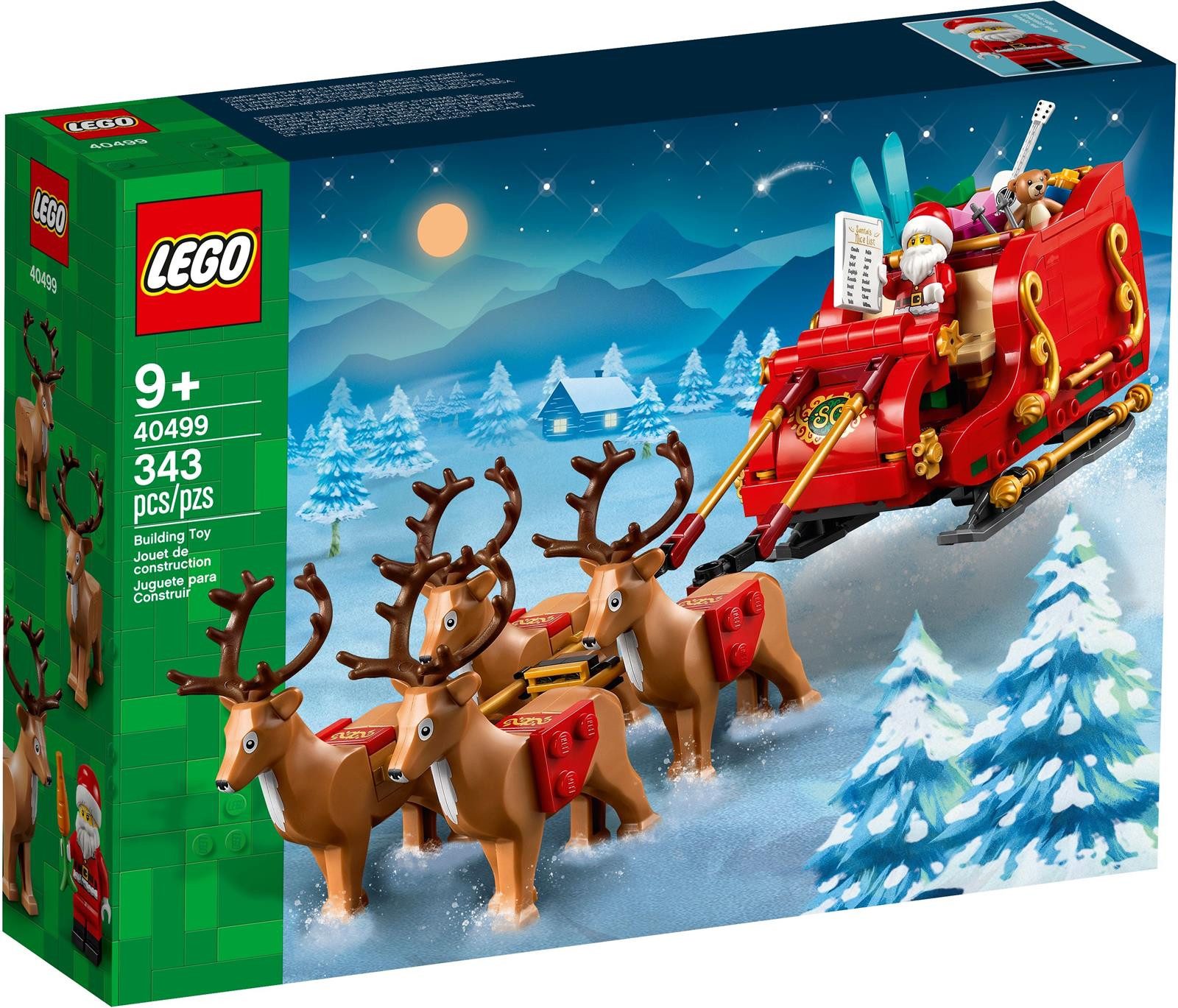 LEGO® LEGO® 40499 Schlitten des Weihnachtsmanns Konstruktionsspielsteine, (343 St)