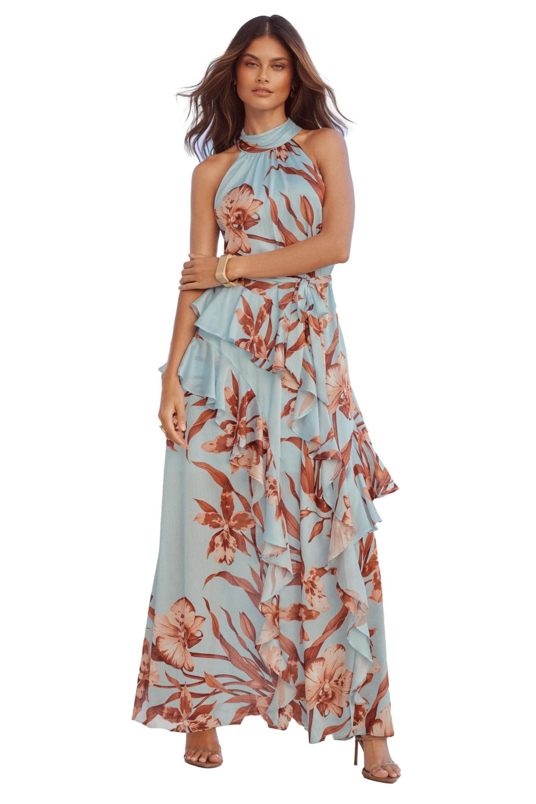 LIPSY Maxikleid Lipsy Neckholder-Maxikleid, Kurzgröße (1-tlg)