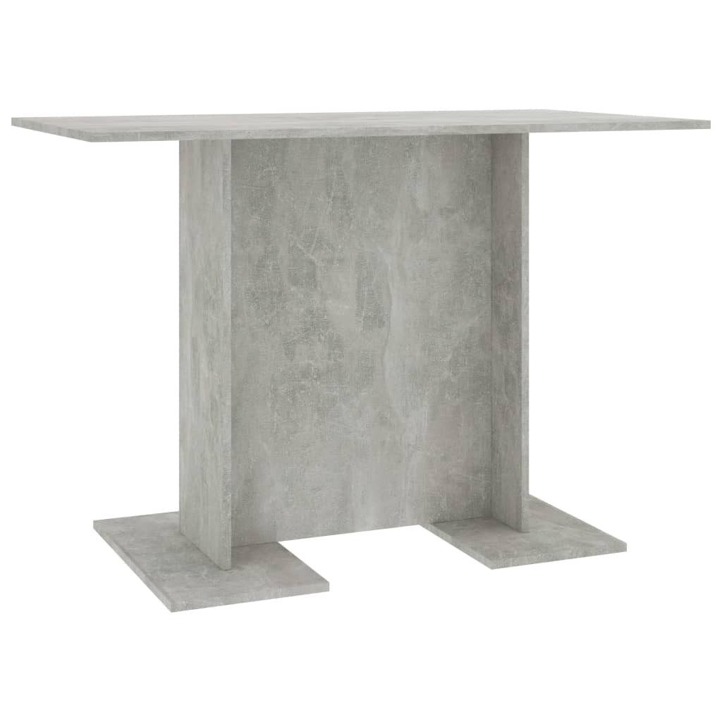 furnicato Esstisch 110x60x75 cm Betongrau aus Holzwerkstoff (1-St), Stabile Küchentisch-Variante mit pflegeleichter, glatten Oberfläche