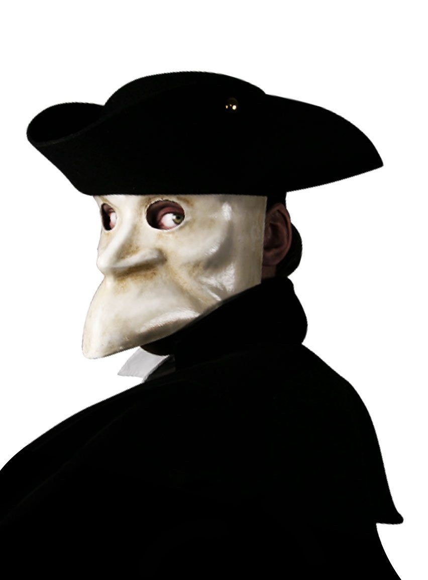 Maskworld Verkleidungsmaske Bauta bianca