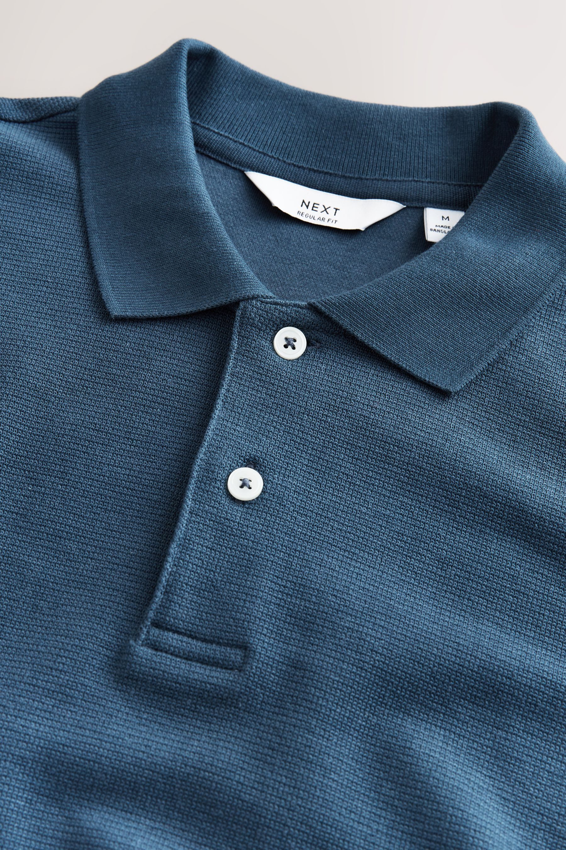 Next Poloshirt Elegantes strukturiertes Polohemd (1-tlg)