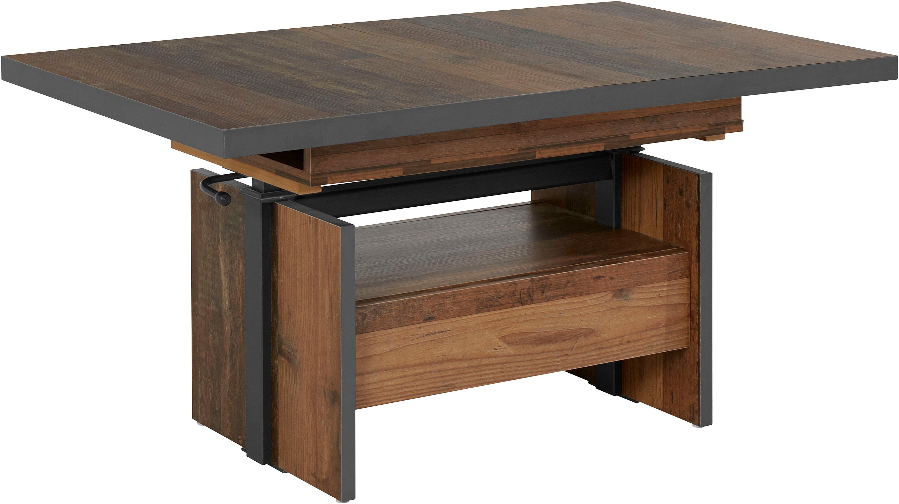 HELA Couchtisch Noah, ausziehbar und höhenverstellbar, mit Schubkasten, vin günstig online kaufen
