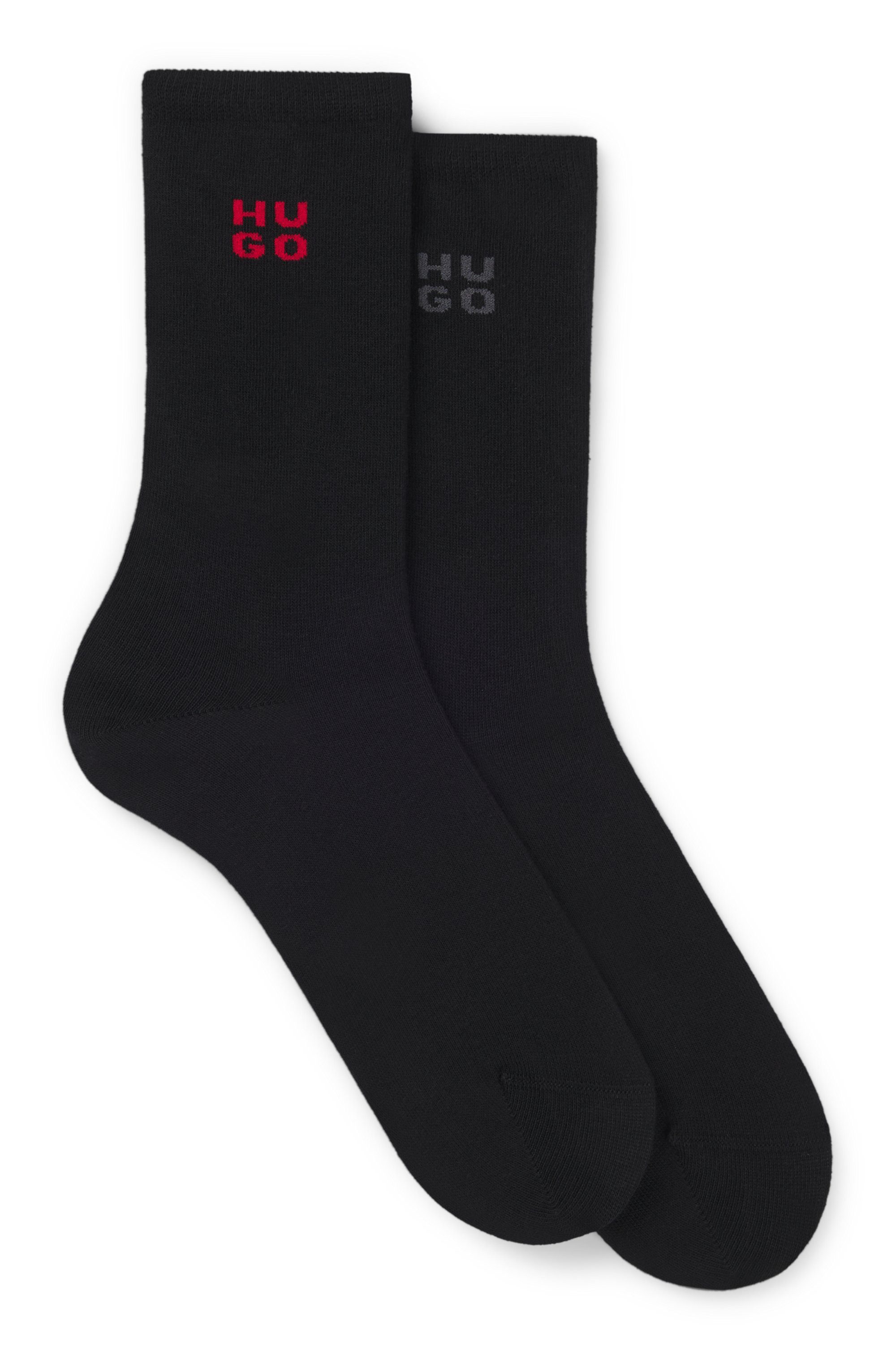 HUGO Socken 2P RS UNI LOGO CC (2-Paar) mit dezentem Logo, nahtlose Verarbeitung – Bild 4 von 5