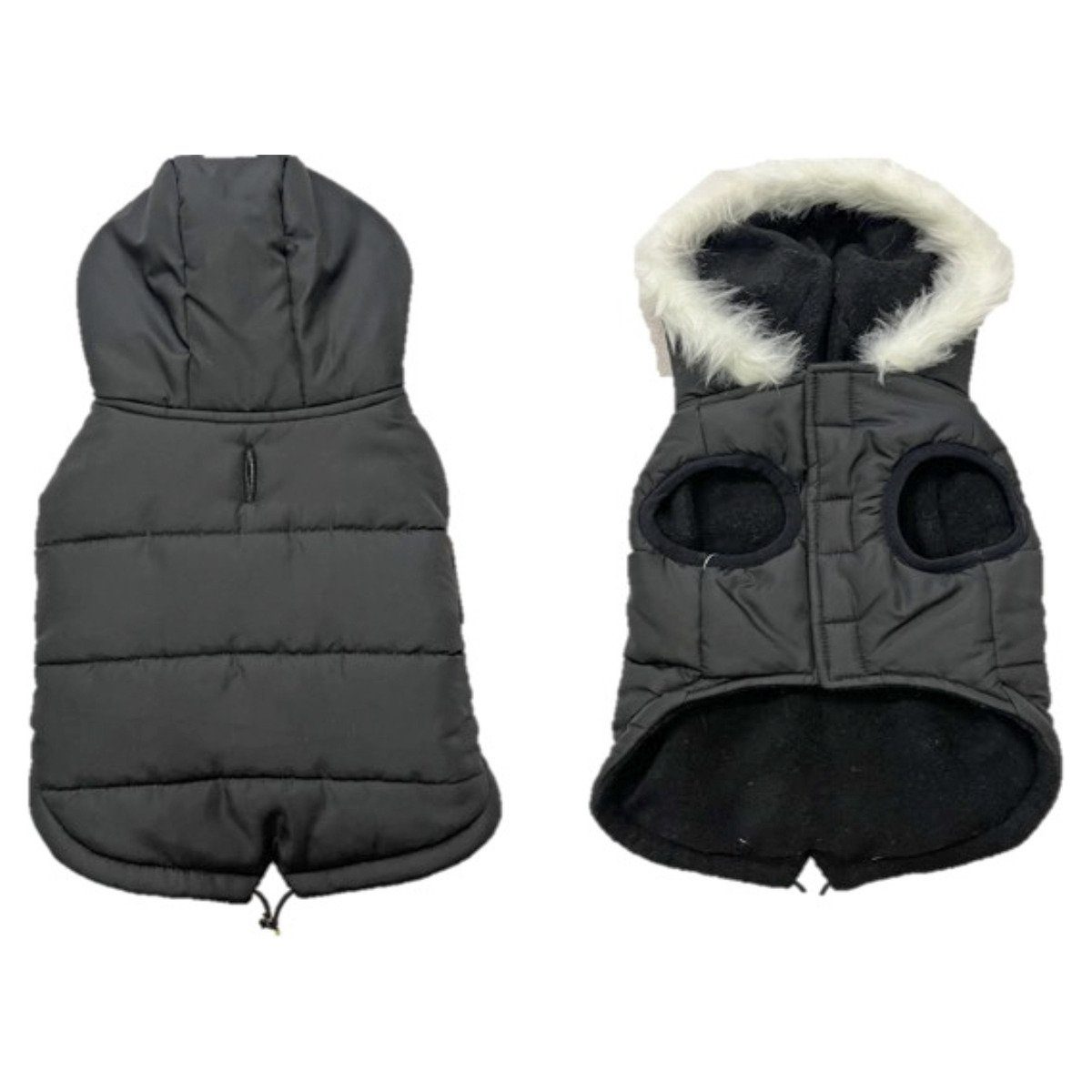 Hundemantel Hundemantel Eskimo gefüttert schwarz