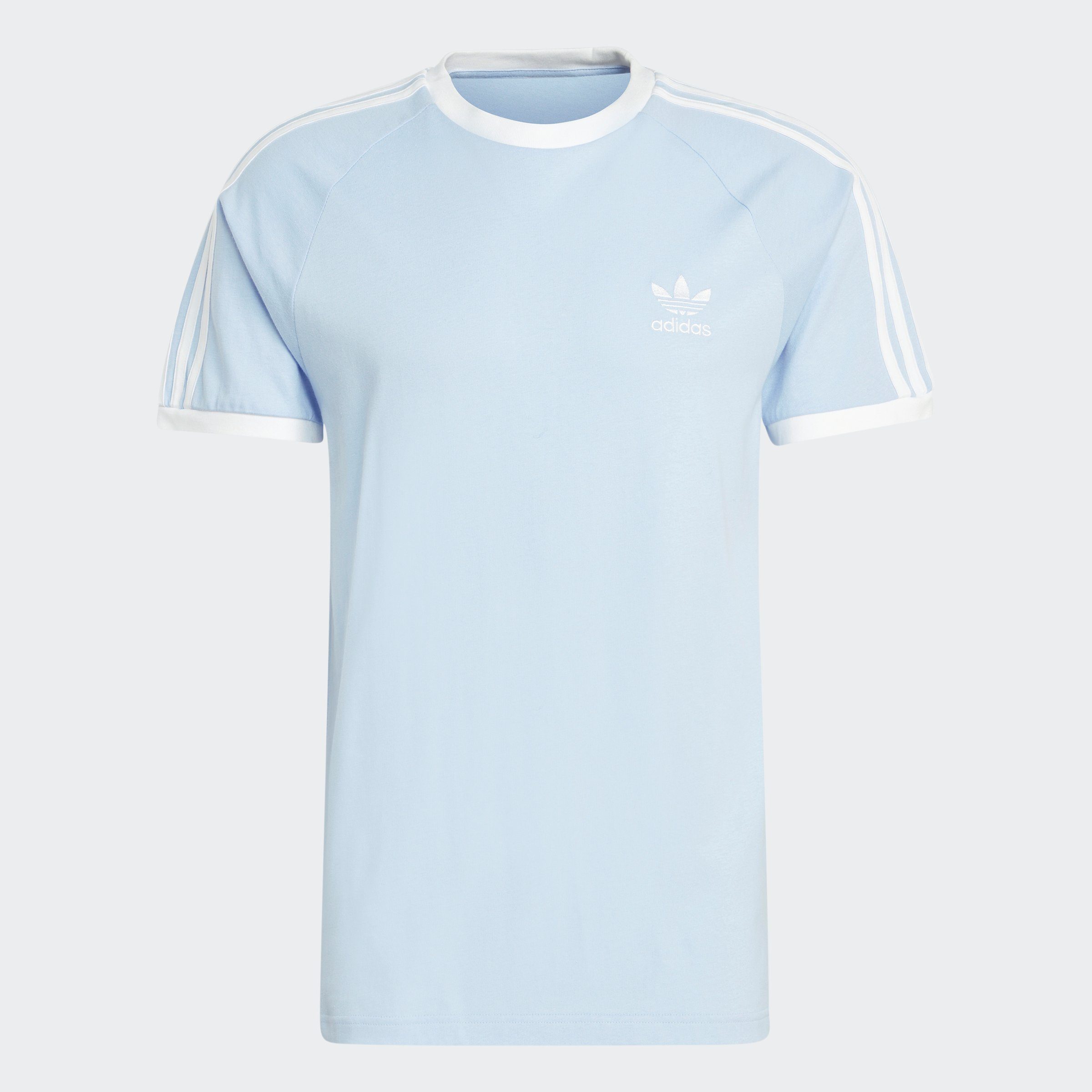 Dawn Blue adidas TEE 3-STRIPES Originals T-Shirt