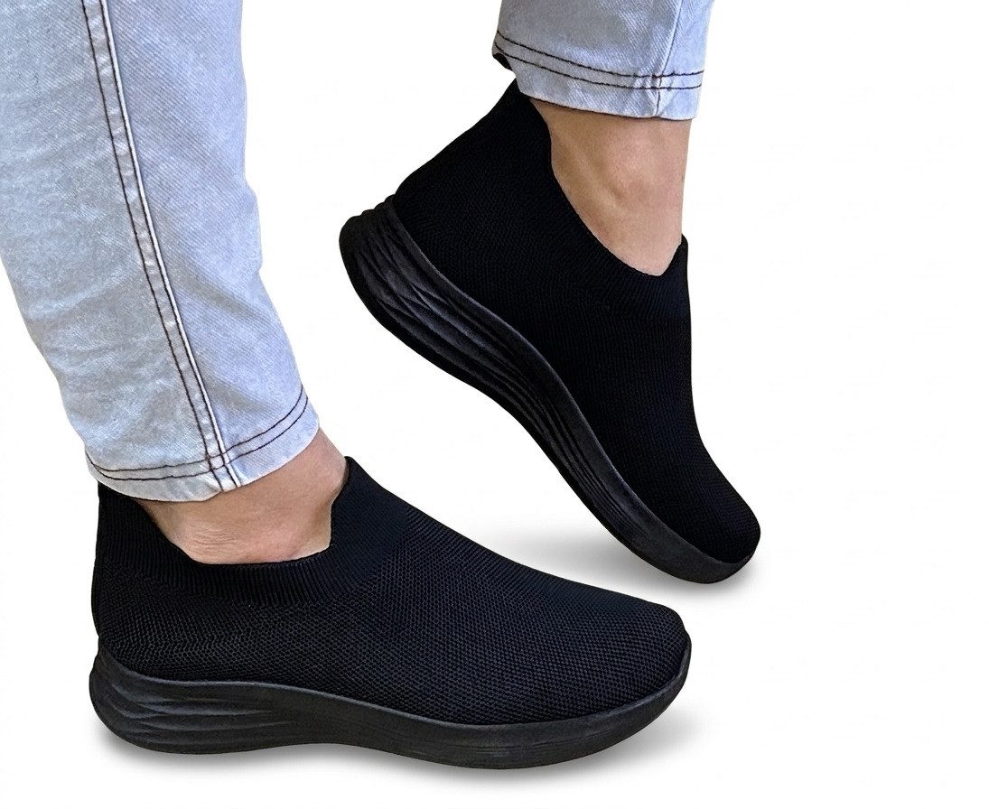 Pogolino PG160 Slip-On Sneaker Damen Slip-On Sneakers dehnbar herausnehmbare Sohle atmungsaktiv