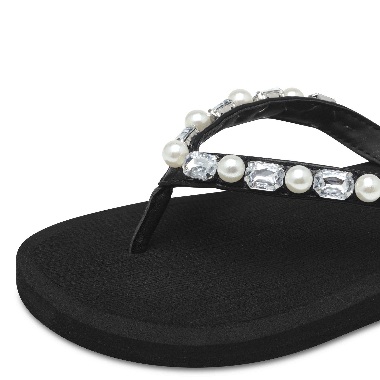 Tamaris Tamaris Damen Zehentrenner Pantolette 1-27121-44-043 BLACK GLAM Zehentrenner