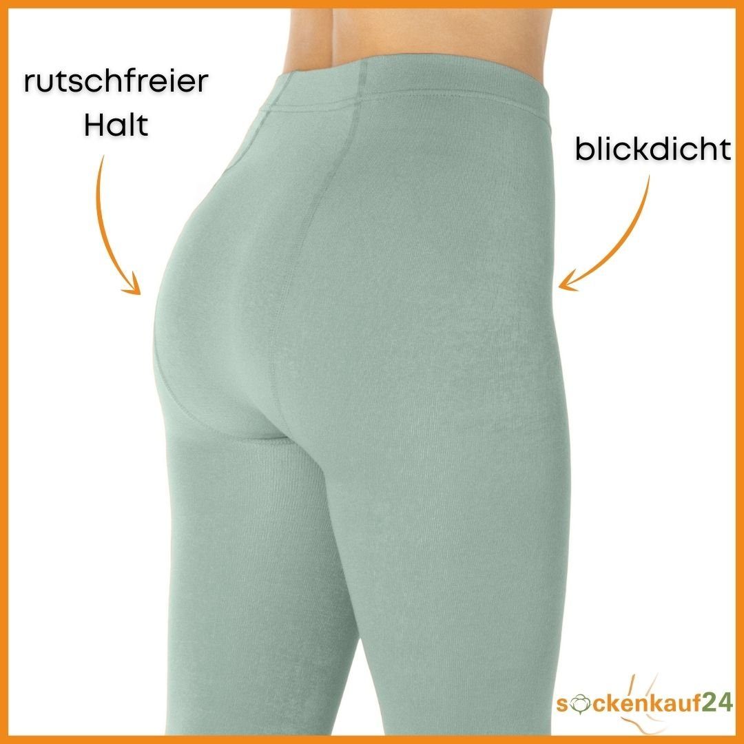sockenkauf24 Thermoleggings Damen THERMO Leggings mit Innenfleece in vielen Farben extra warm Winter Leggings, WP