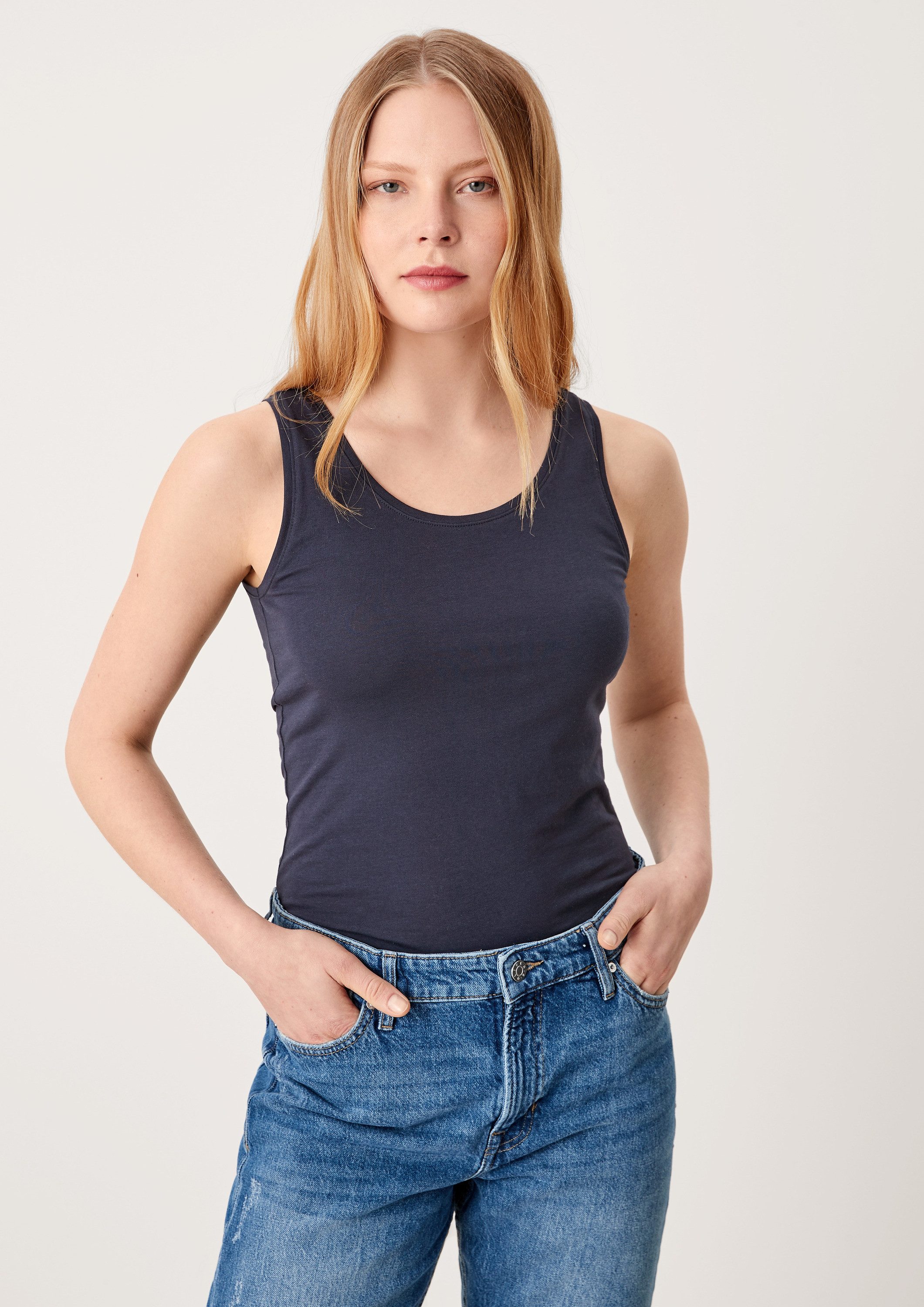 s.Oliver Muscleshirt T-Shirt Basic Top aus Jersey günstig online kaufen
