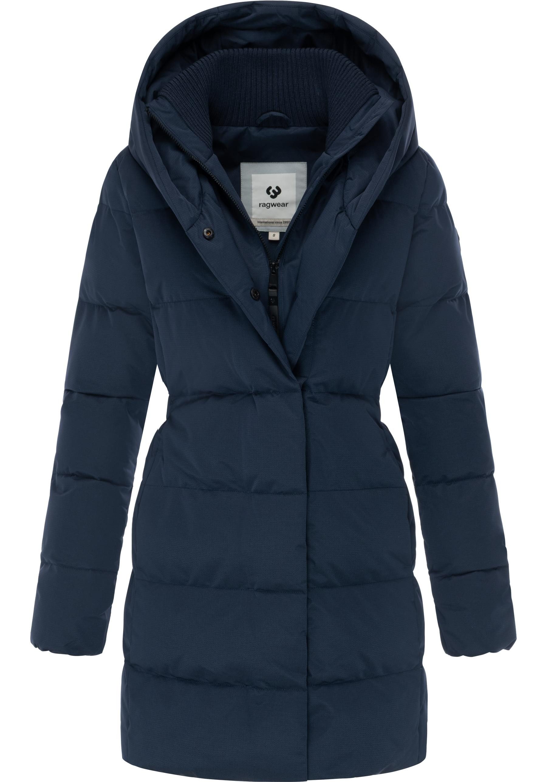 Ragwear Steppmantel Niani YOUMODO Warmer Wintermantel mit hohem Kragen und Kapuze – Bild 4 von 5