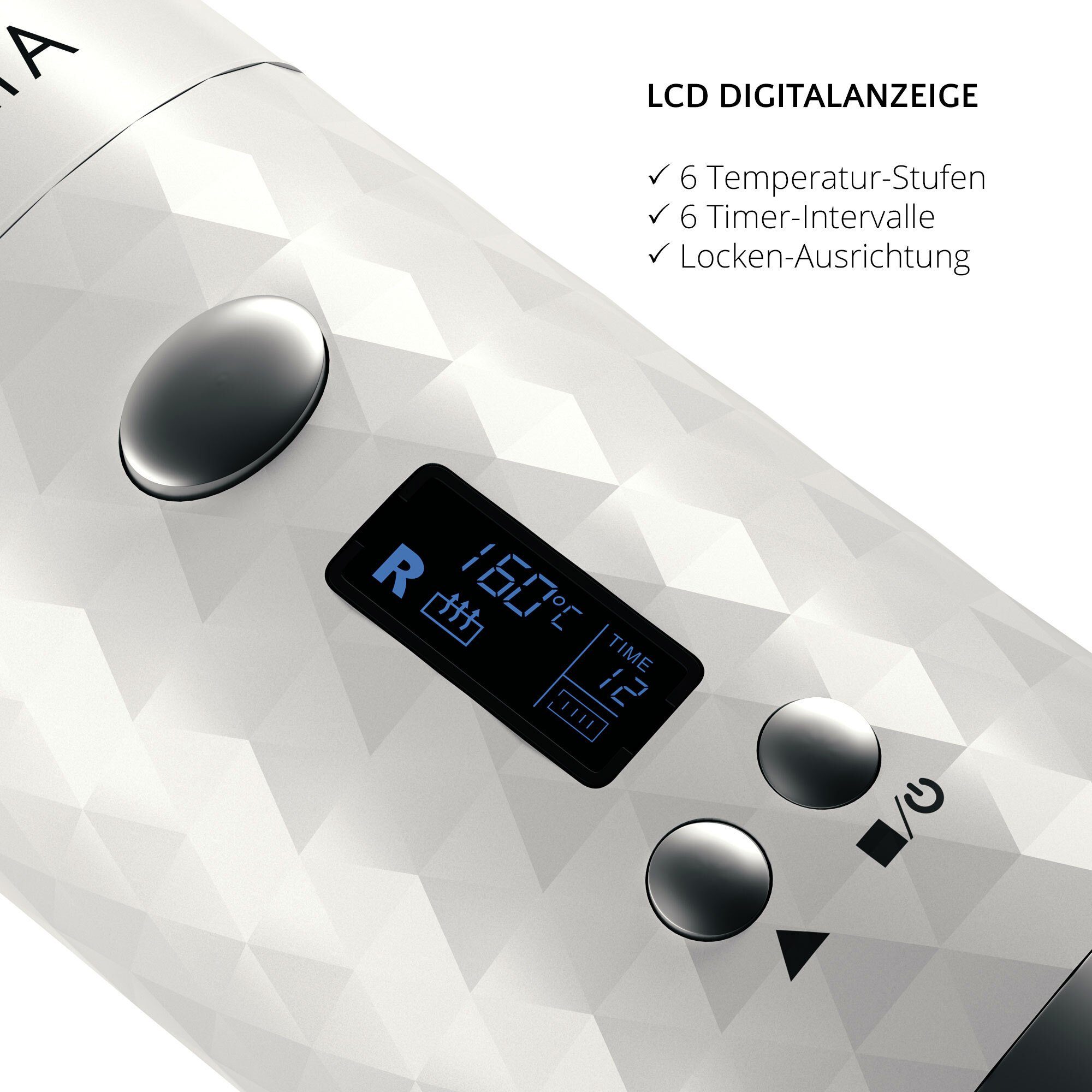 AILORIA Lockenstab REVOLUTIONNE Kabelloser Auto-Curler, Kabelloser Curler für sekundenschnelle Locken und Wellen