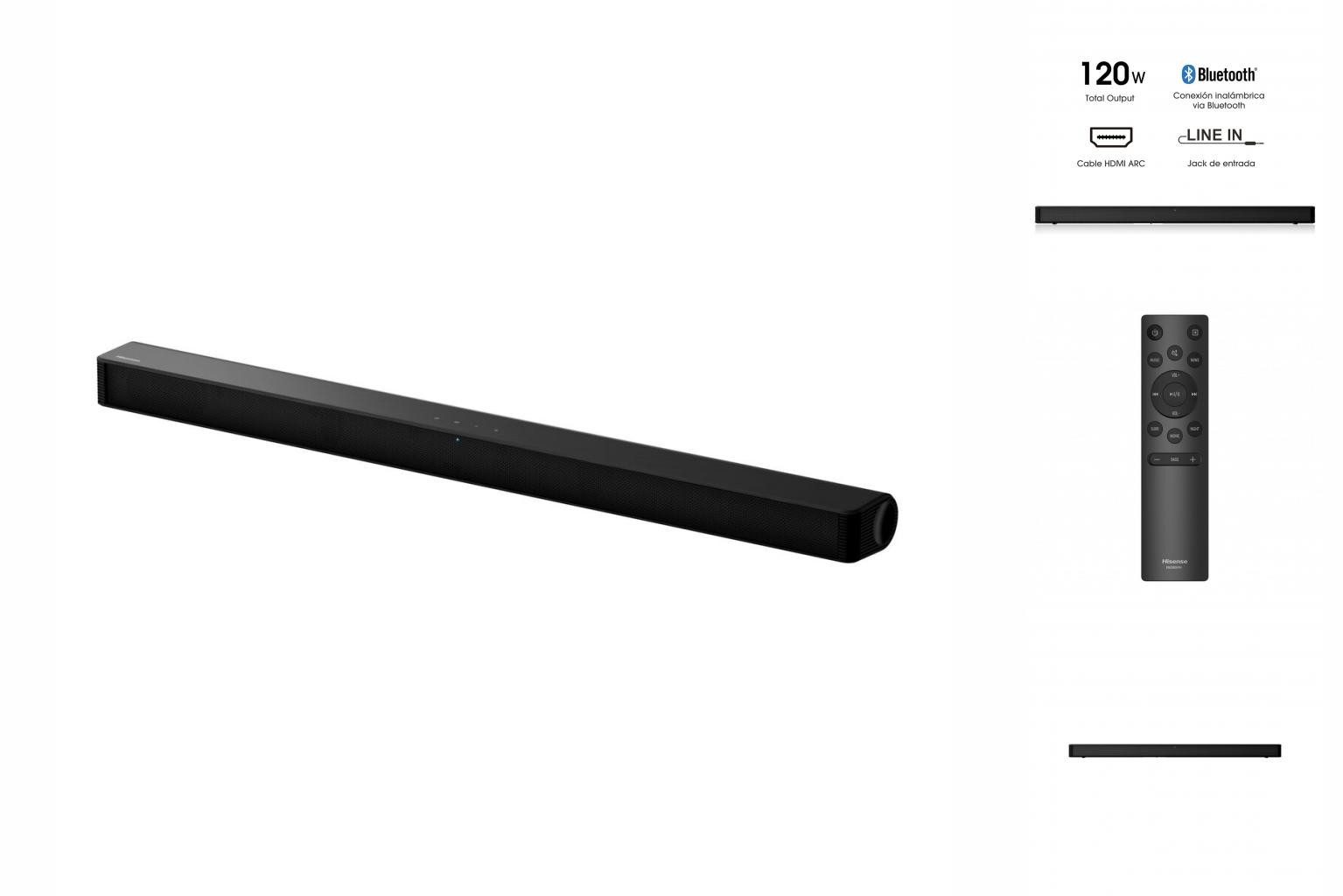 Hisense Hisense Soundbar HS205G Schwarz 120 W Lautsprecher