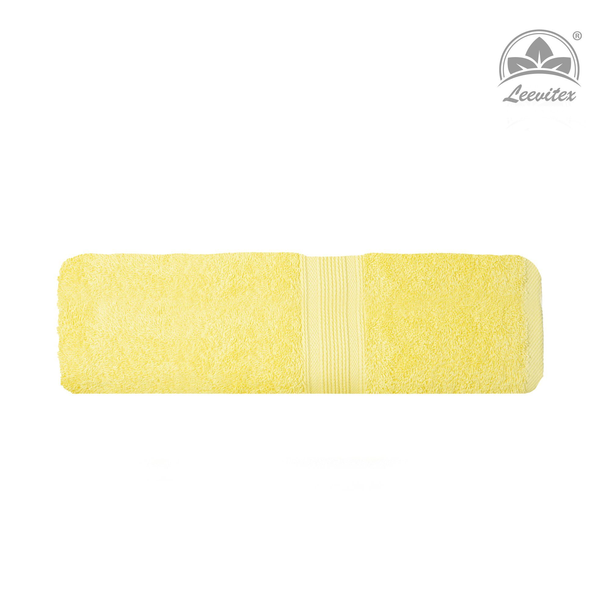 leevitex® Gelb/Mais groß (1-St), cm, Mais Gelb saugfähig, Frottee 80 x XXL, / 200 Saunatuch extra &