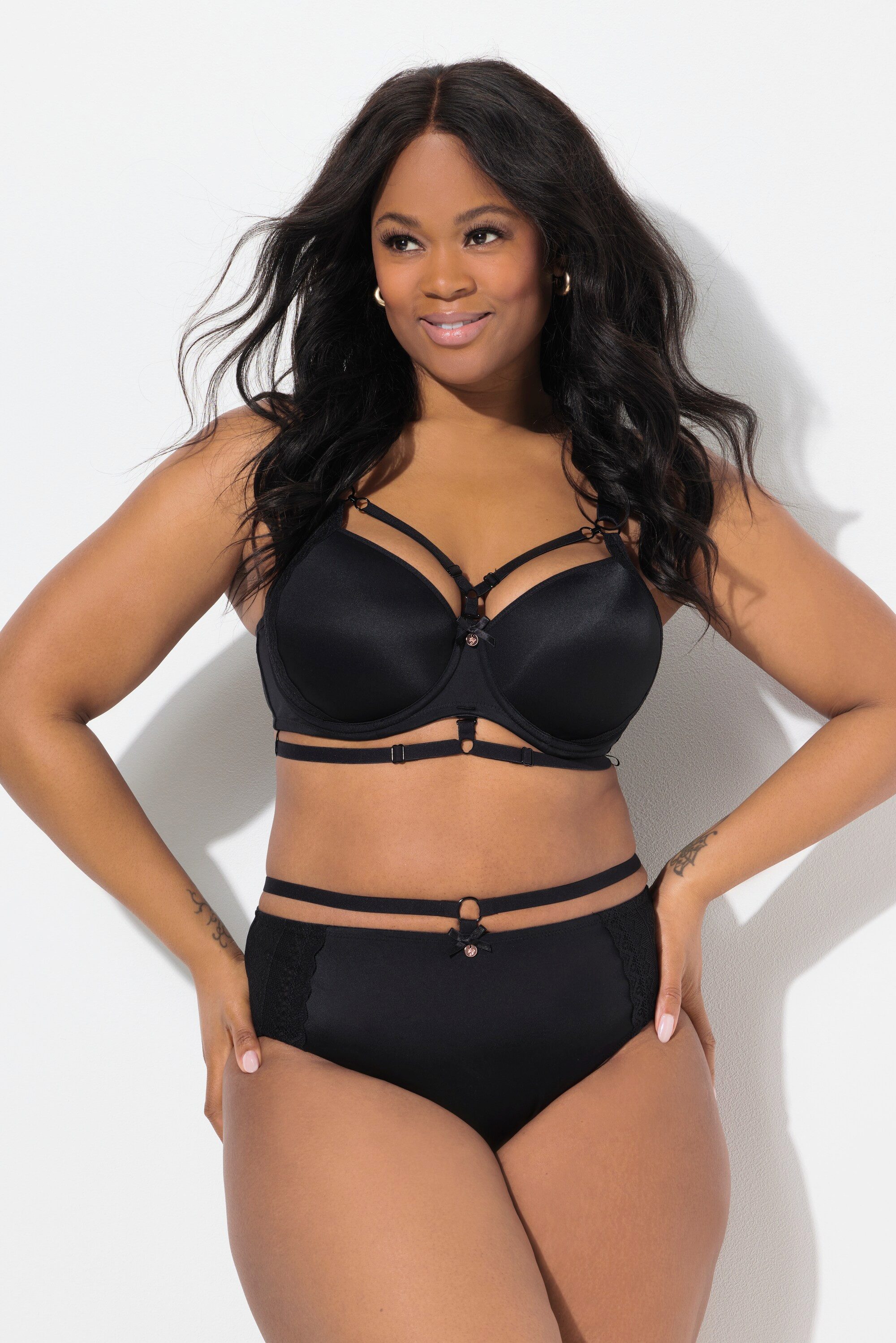 Ulla Popken Slip TruYou Midislip Zierband seitliche Spitze günstig online kaufen