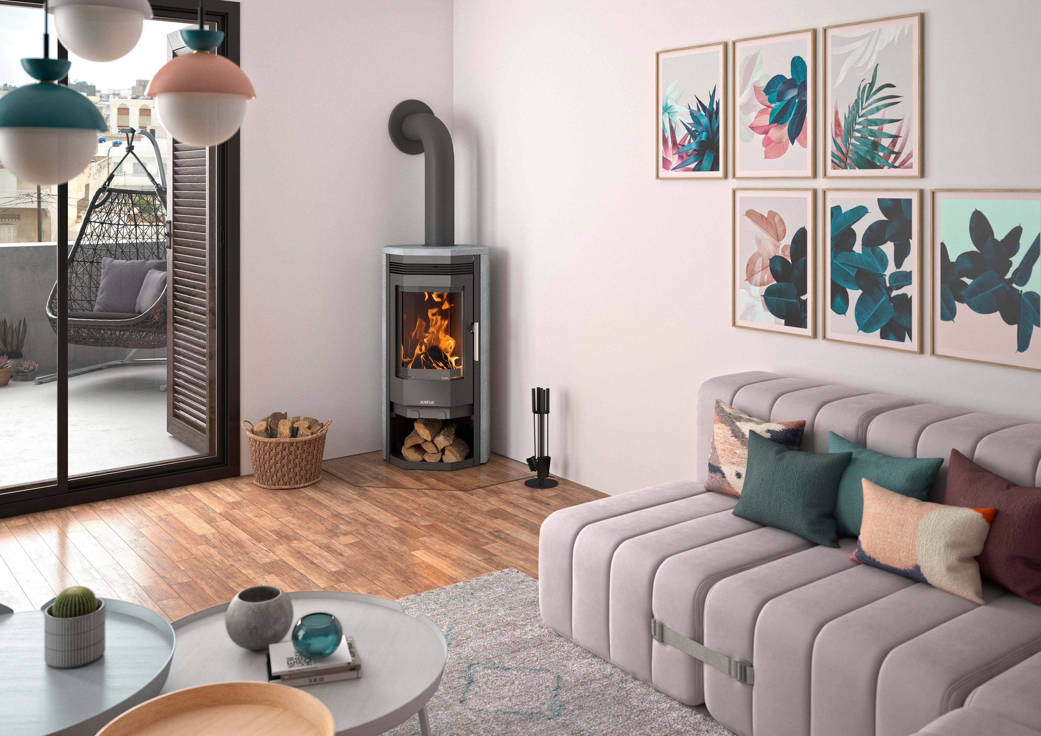 JUSTUS Kaminofen Usedom 5, 5 kW, Zeitbrand