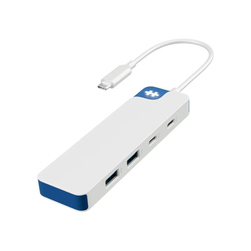 Hyper Hyper® HyperDrive Flex 4 Port USB-C Combo Hub (Blu Netzkabel