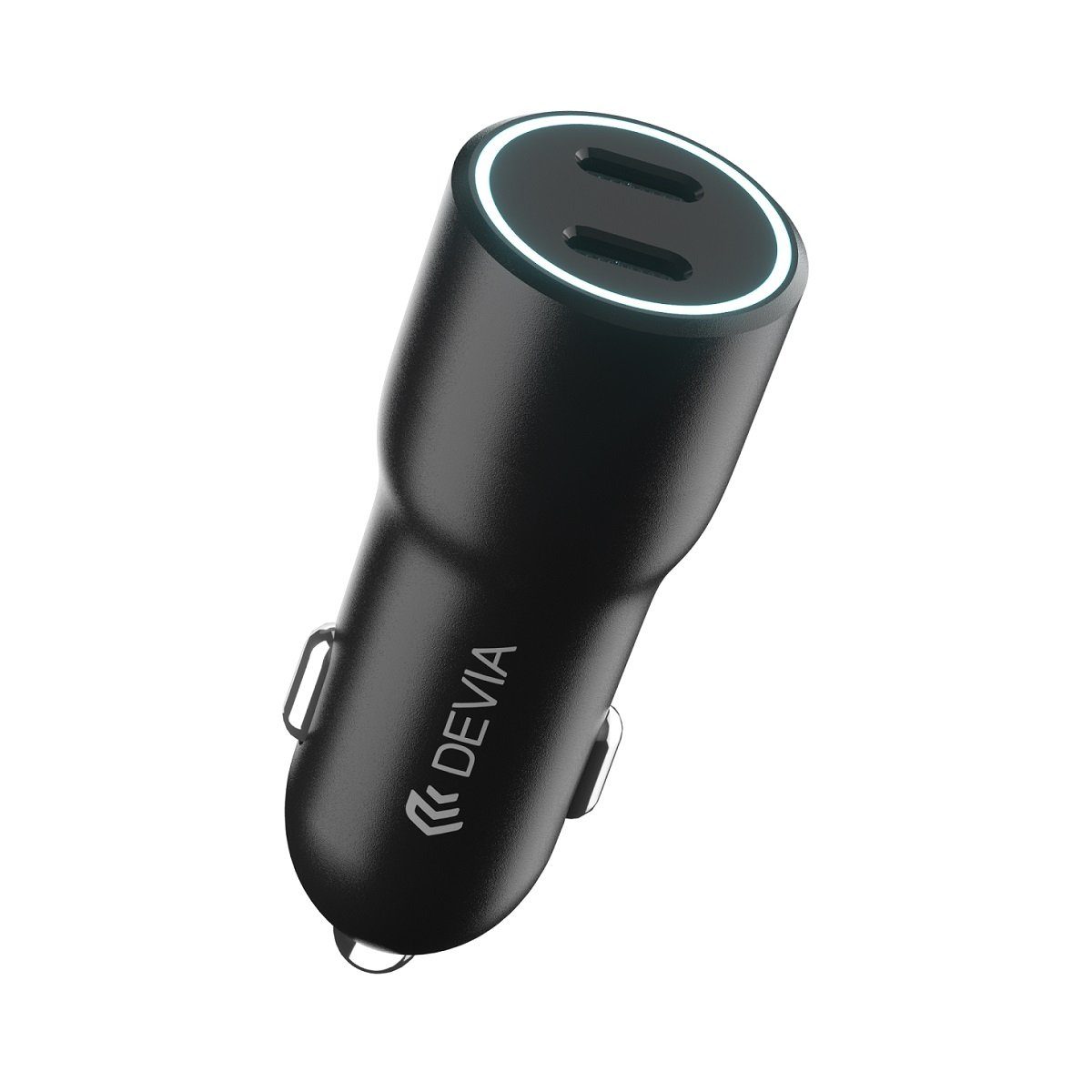 DEVIA Autoladegerät Smart PD 2x USB-C 40W schwarz Schnellladegerät Schnelllade-Gerät (1-tlg)