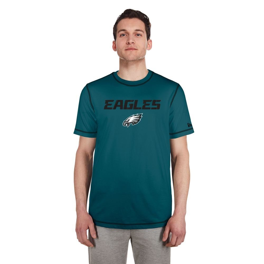 New Era Print-Shirt New Era NFL PHILADELPHIA EAGLES Official 2023 Sideline T-Shirt NEU/OVP