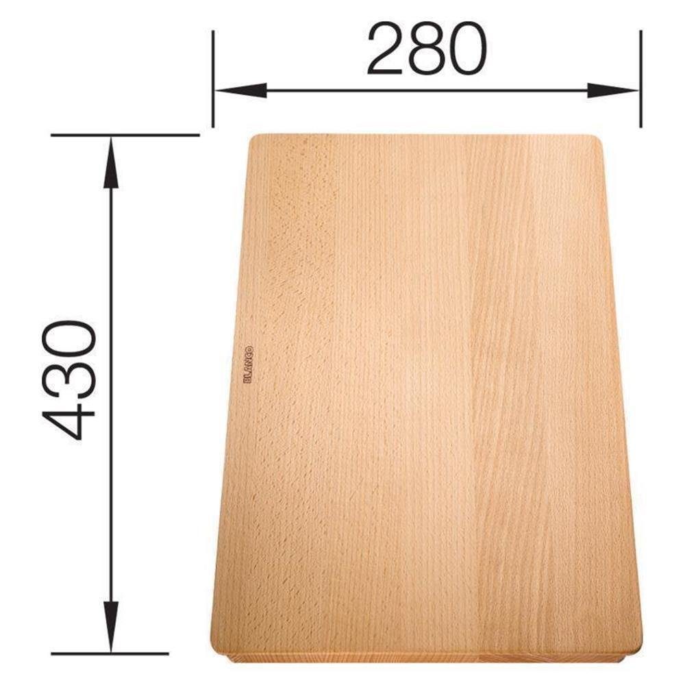 Blanco Schneidebrett Schneidbrett Buchenholz massiv 430 x 280 mm