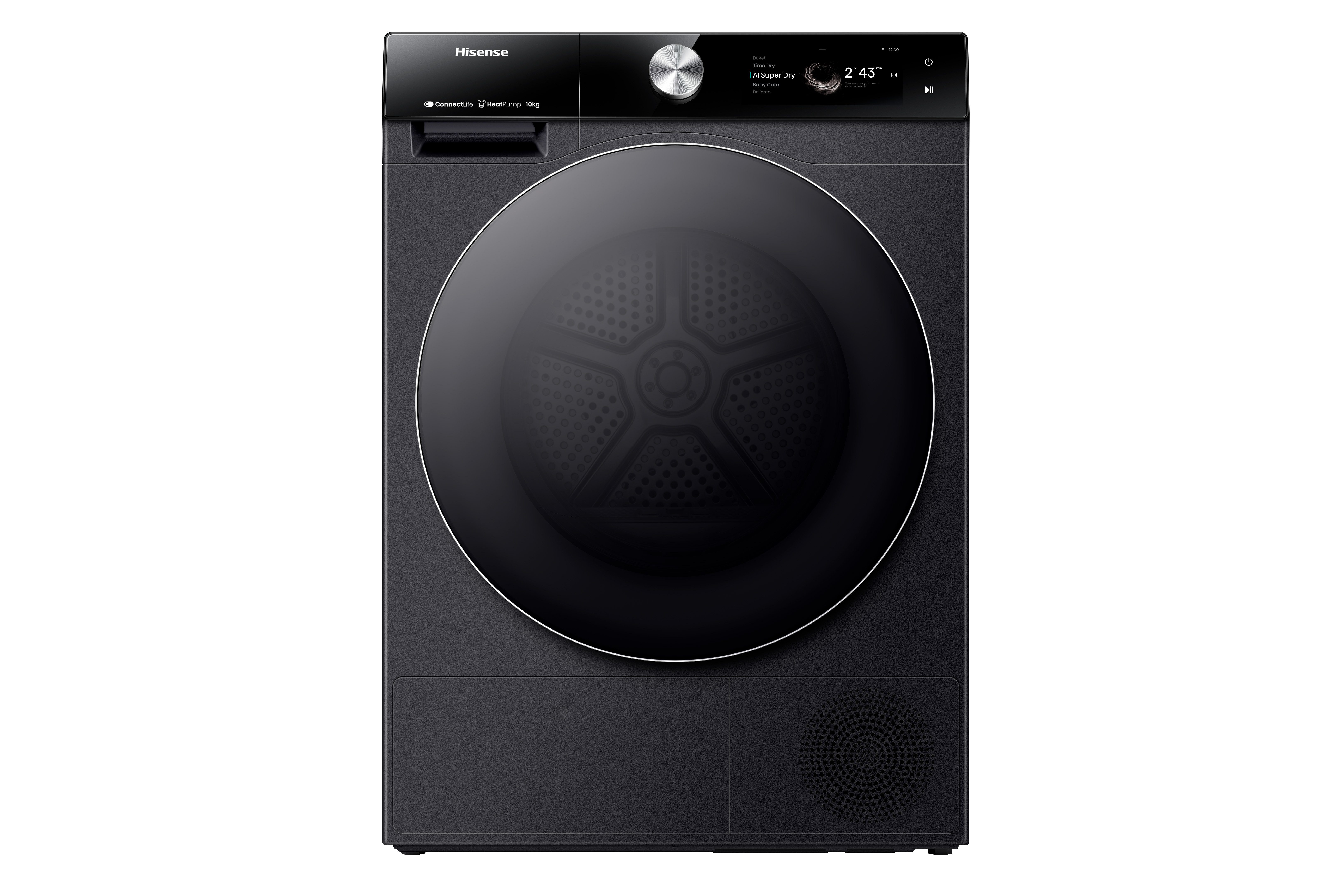 Hisense Wärmepumpentrockner 7S Serie DH7S107BB, Dynamisches TFT-Touch-Display