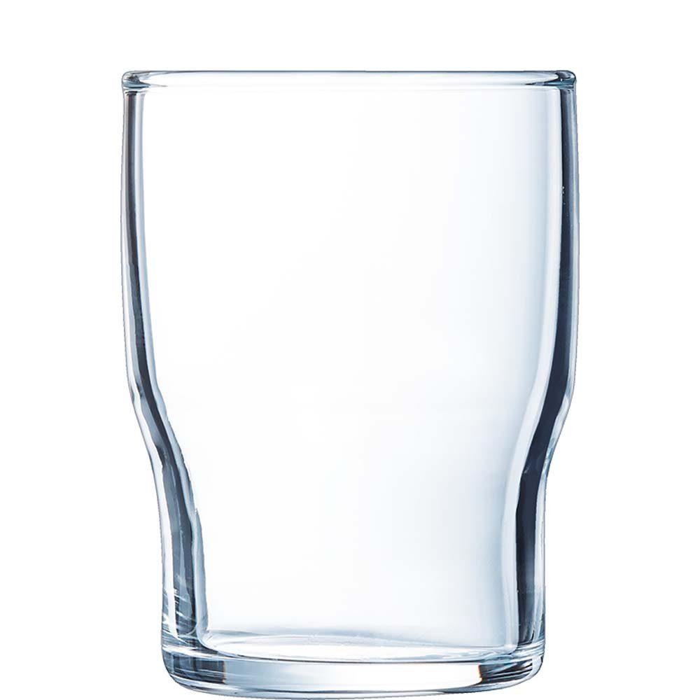 Arcoroc Tumbler-Glas Campus, Glas gehärtet, Tumbler Trinkglas stapelbar 180ml Glas gehärtet Transparent 6 Stück Füllstrich bei 0.1l
