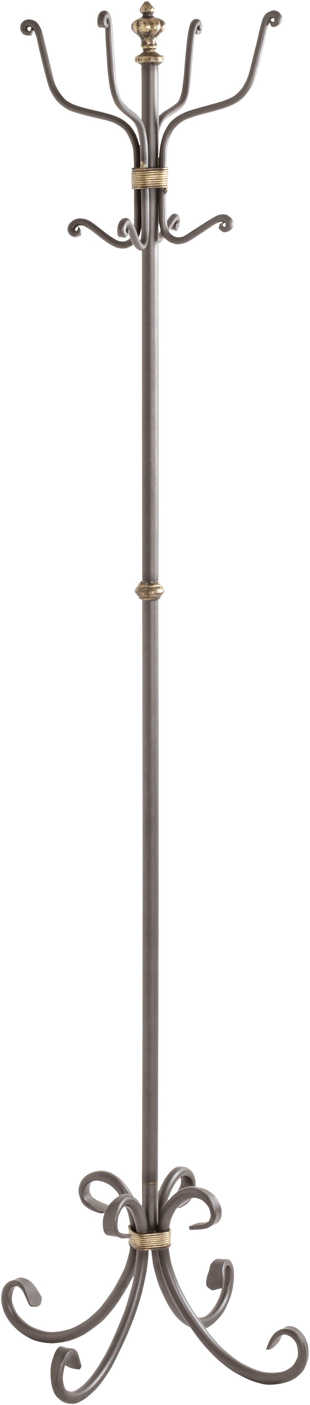 HAKU Garderobenständer Kleiderständer, Standgarderobe, freiform - aus Metall Anthrazit - Ø/H 46/180 cm