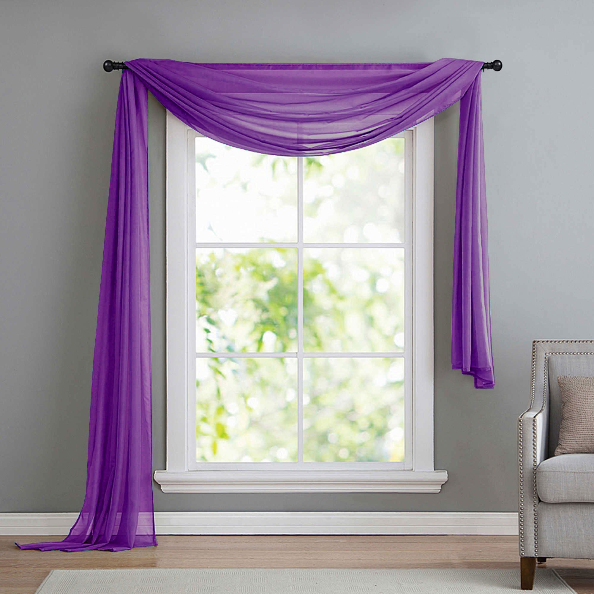 Gardinenbox Freihanddeko (1 St), ohne, transparent, Voile, Uni Volant Transparent Polyester 600cm 140cm