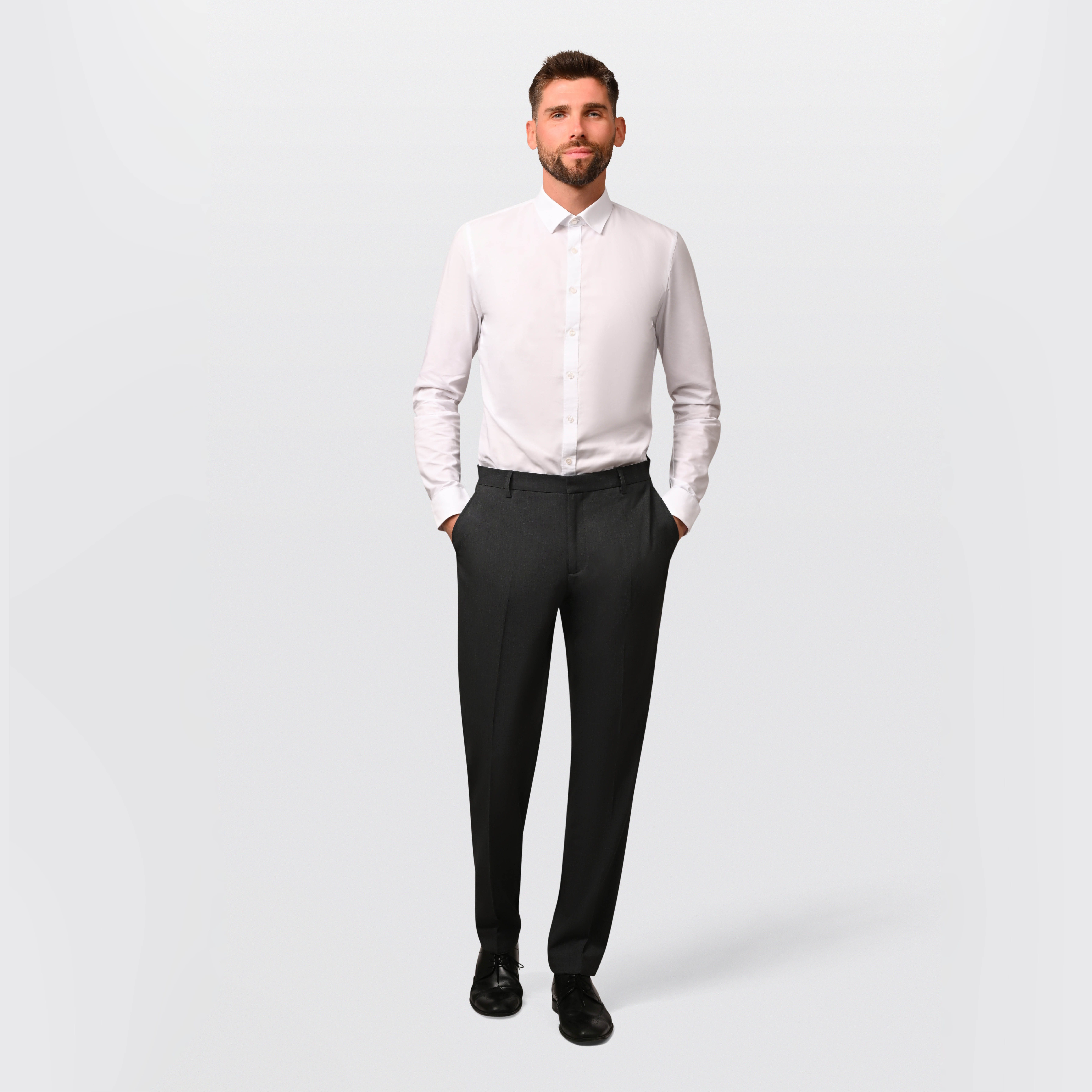 Hirschthal Anzughose Herren Business Anzughose Slim-Fit und Regular-Fit Hose in Kurz-, Lang- und Normalgrößen