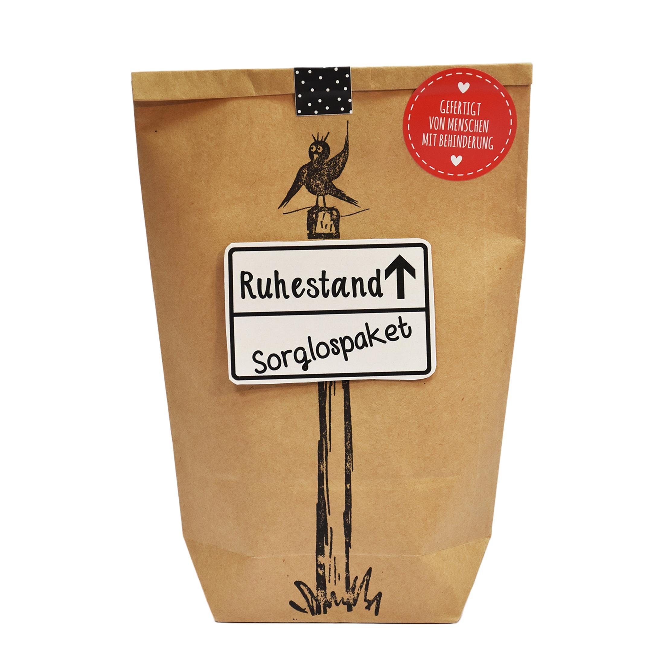 Wunderle Wundertüte Wundertüte Ruhestand Sorglospaket zum Rentenbeginn, Mitbringsel, Geschenk, Geschenkidee Rentner, Rente, Frauen und Männer