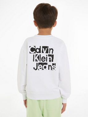 Calvin Klein Jeans Sweatshirt PLACED INST. GRID CREWNECK für Kinder bis 16 Jahre