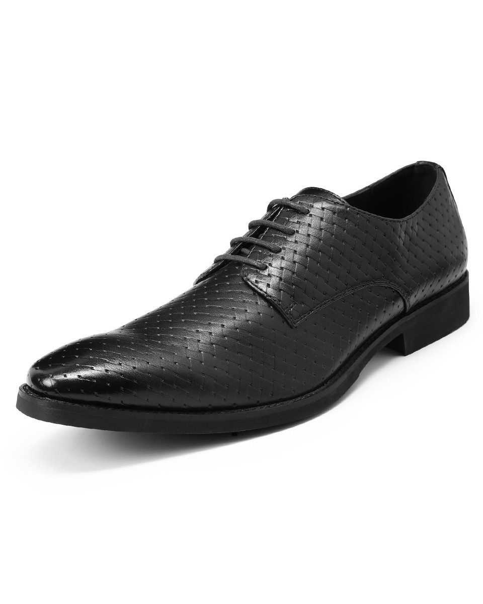 Allthemen Schnürschuh Schnürschuhe Herren geflochtene Lederschnürschuhe Businessschuhe
