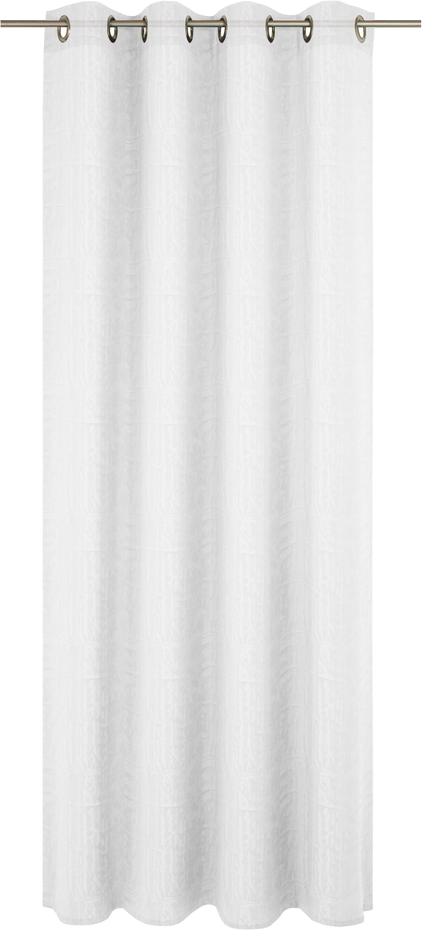 Wirth Vorhang Nicole (1 St), Ösen, halbtransparent, Store