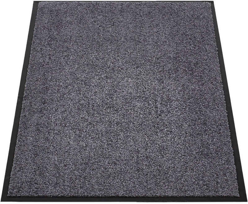 Fußmatte »Super Wash & Clean«, Andiamo, rechteckig, Höhe 7 mm, Schmutzfangmatte, Uni Farben, ideal im Herbst & Winter, In- und Outdoor geeignet, rutschhemmend, waschbar