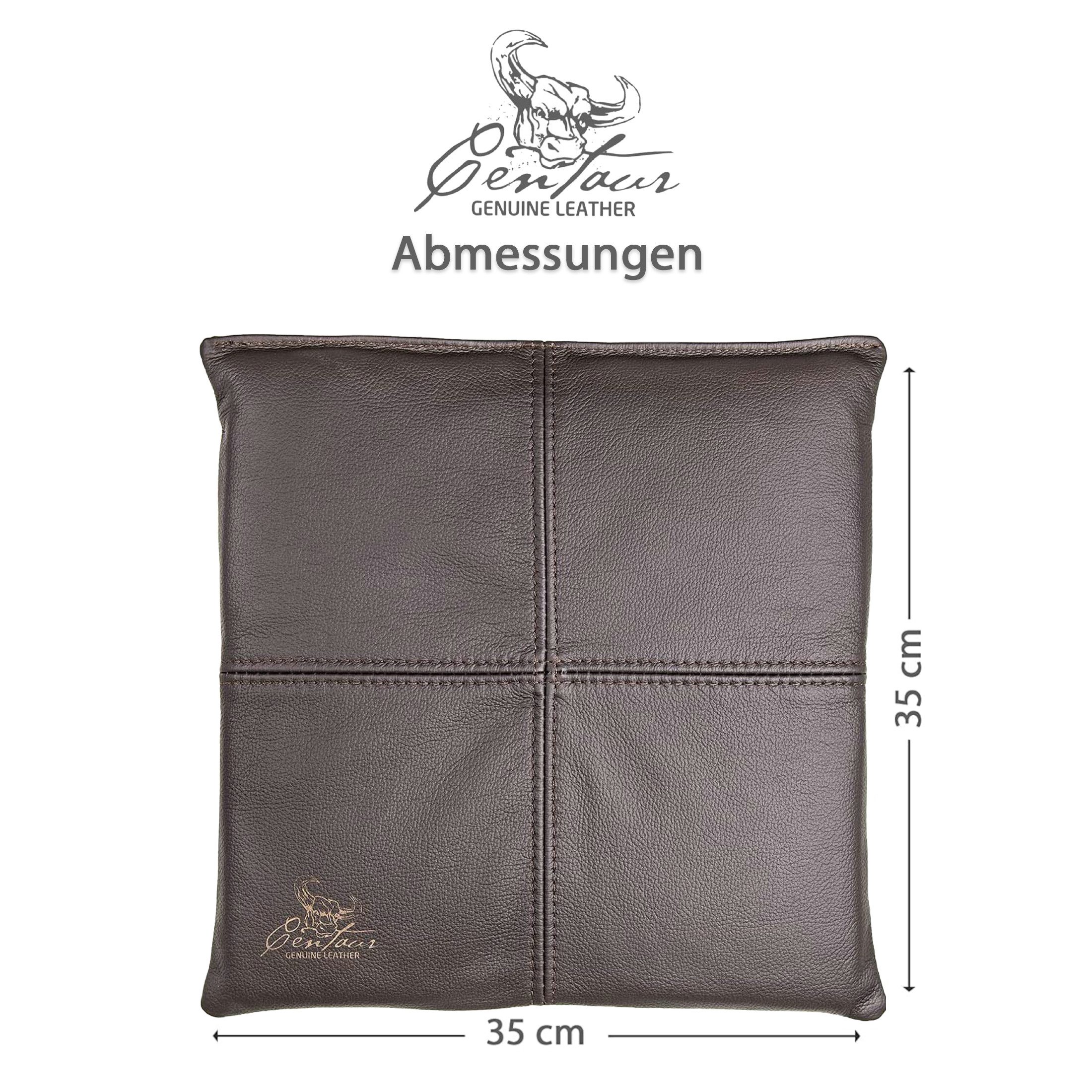Centaur Sitzkissen aus echtem Leder, Sitzkissen, Hochwertiges Leder, echtes Rindleder, Antirutschfunktion, Handarbeit