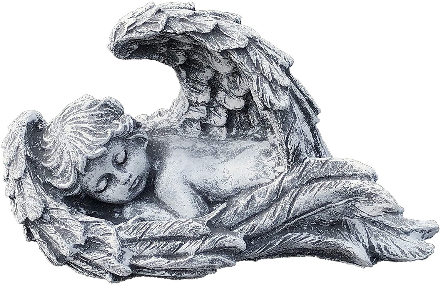 Stone and Style Engelfigur Steinfigur Engel im Flügel