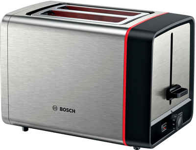 BOSCH Toaster MyMoment TAT6M420, 2 Schlitze, für 2 Scheiben, 970 W, integr. Brötchenaufsatz, Auftau-/Aufwärmfunktion, Brotzentrierung