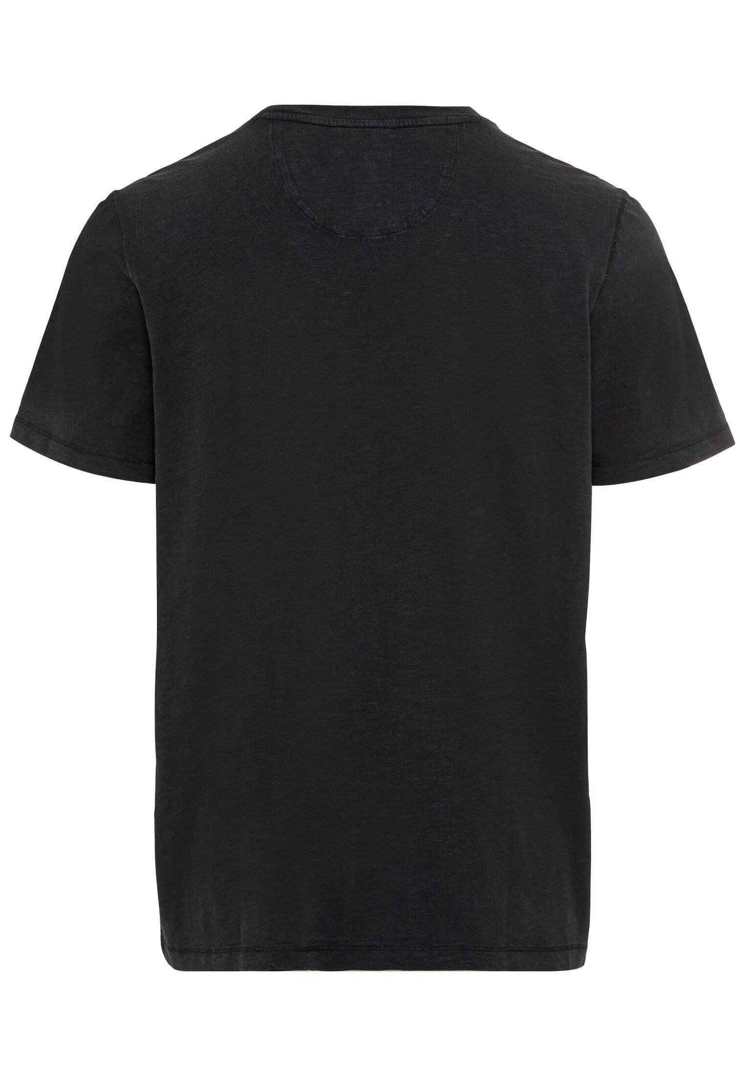 camel active T-Shirt Bio-Baumwolle aus Schwarz