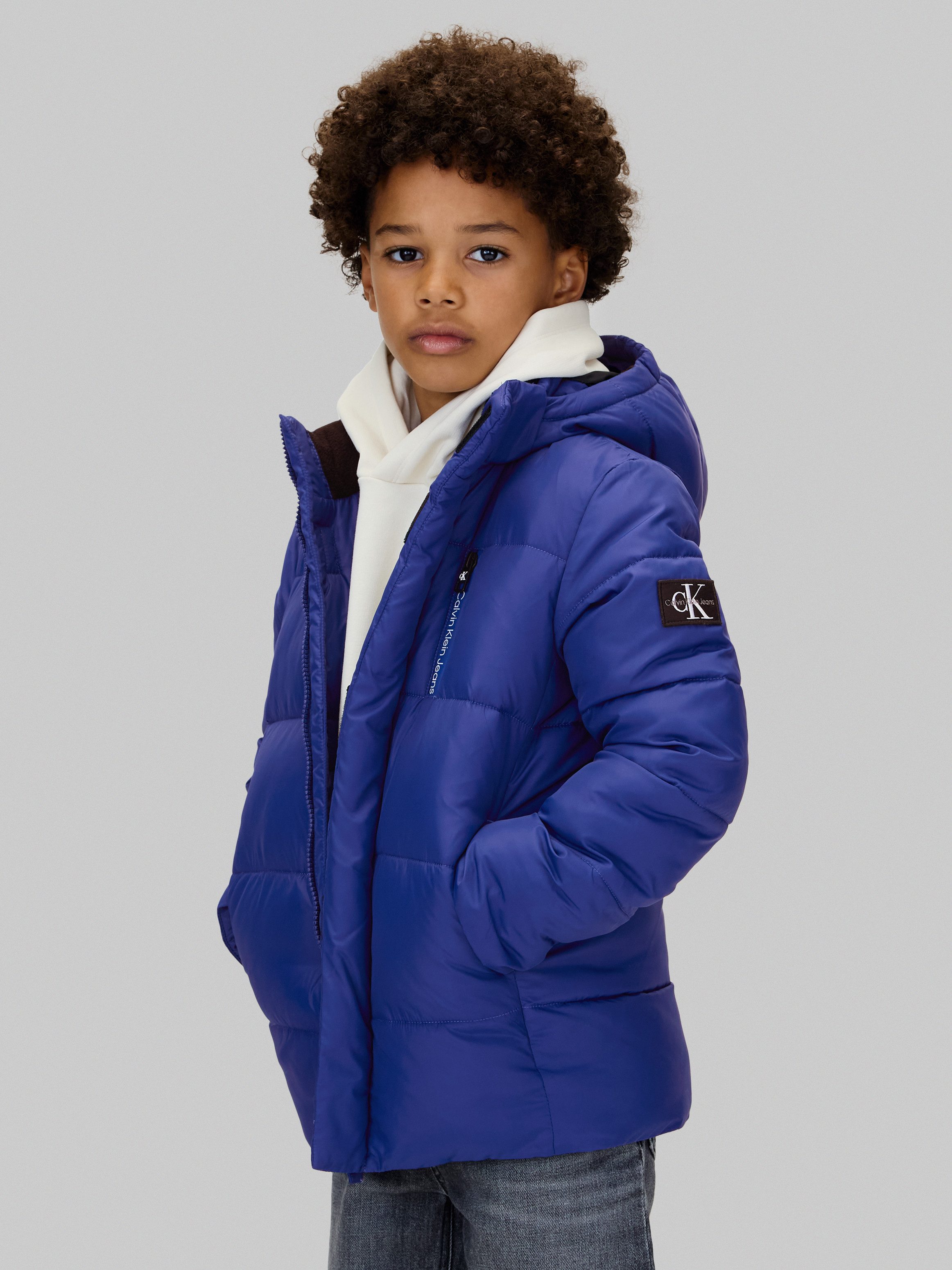 Calvin Klein Jeans Winterjacke ESSENTIAL PUFFER JACKET für Kinder bis 16 Jahre und mit Logopatch