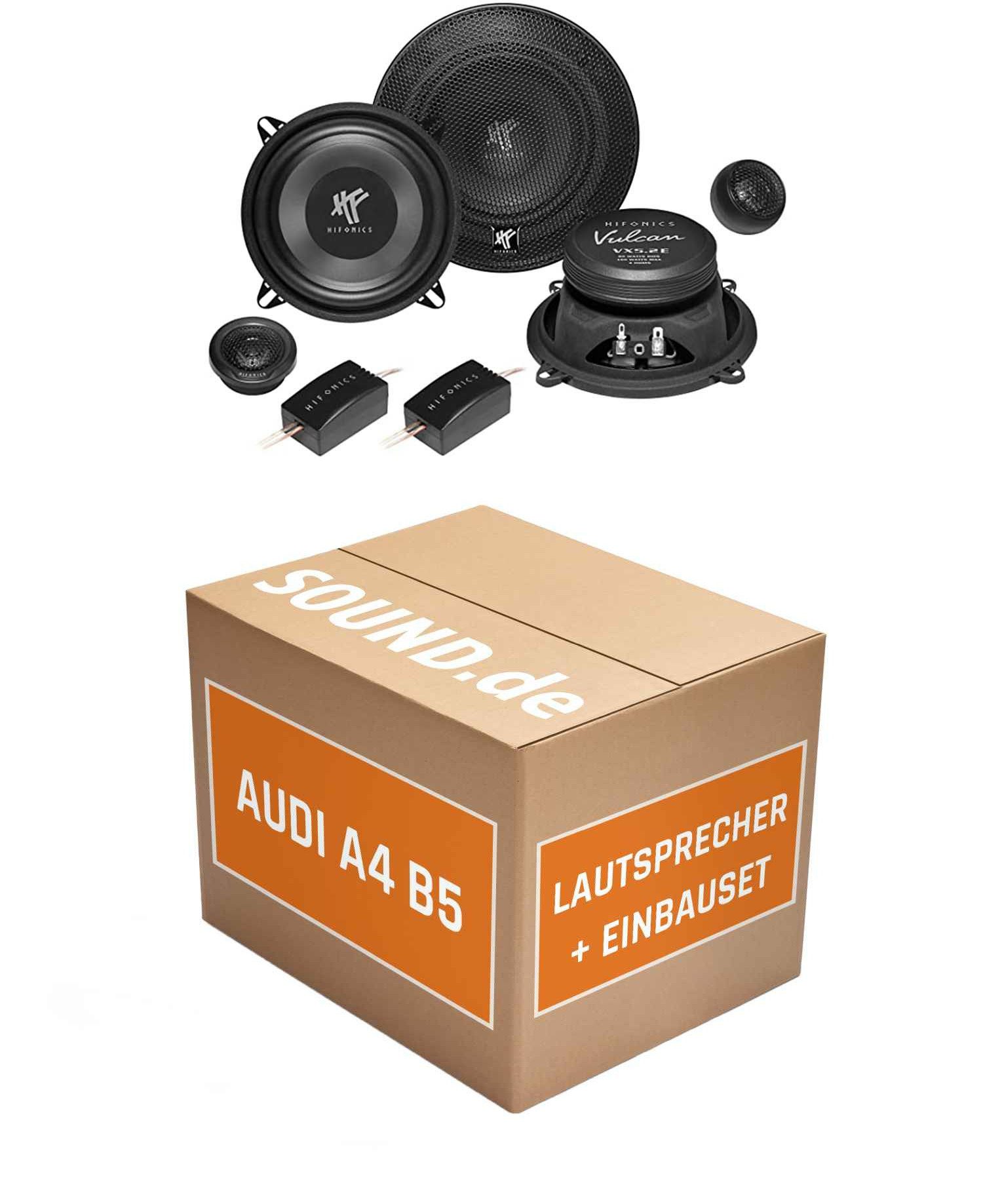 JUST SOUND best choice for caraudio Lautsprecher Einbauset VX5.2E passend für Audi A4 B5 Avant