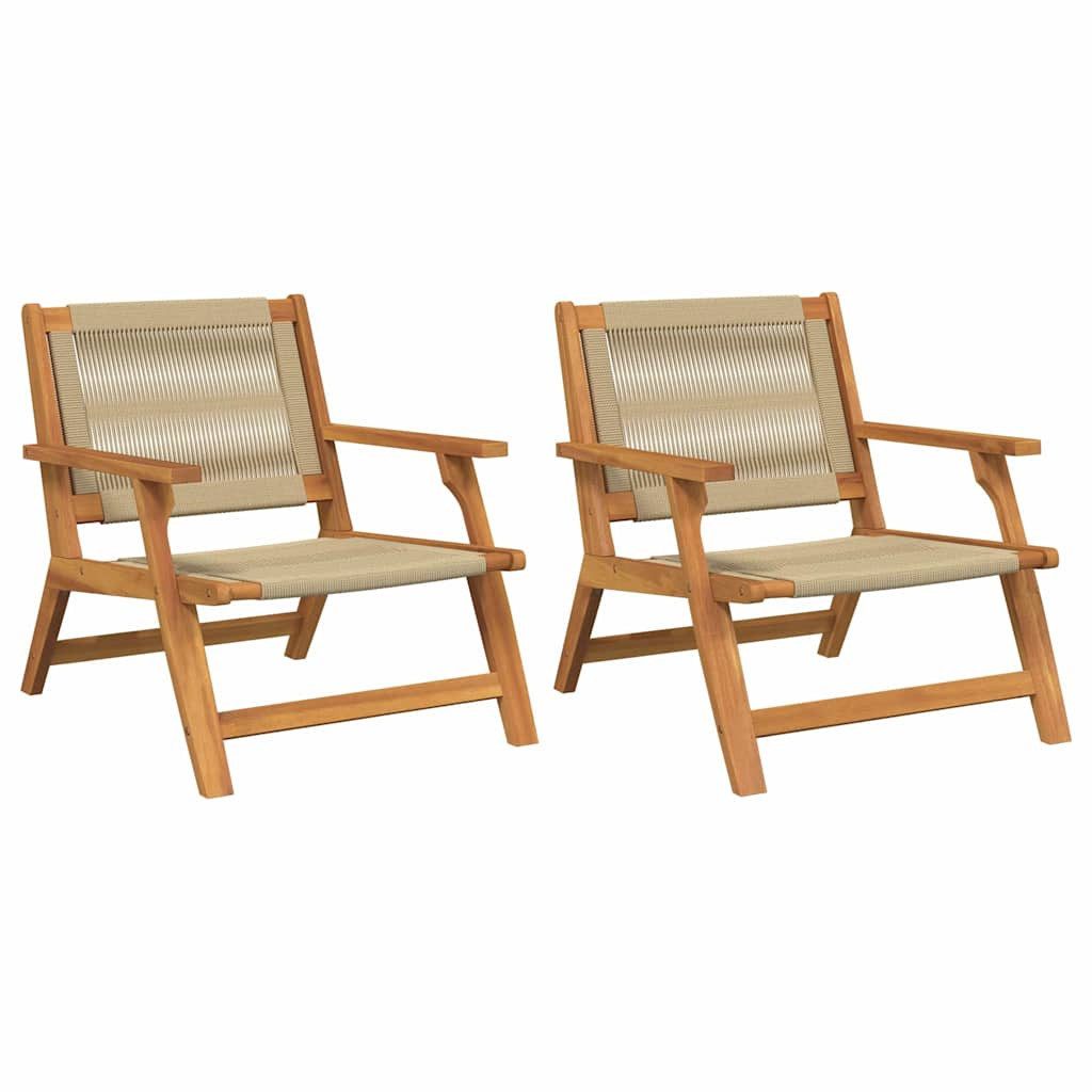vidaXL Gartenstuhl Gartenmöbel 2 pcs Beige günstig online kaufen