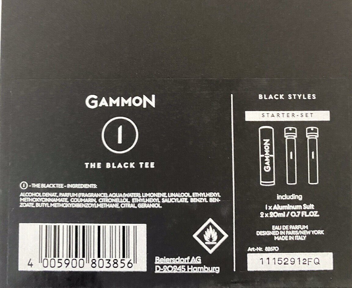 GAMMON - Styles Black (1) Tee Parfum Black The Eau de