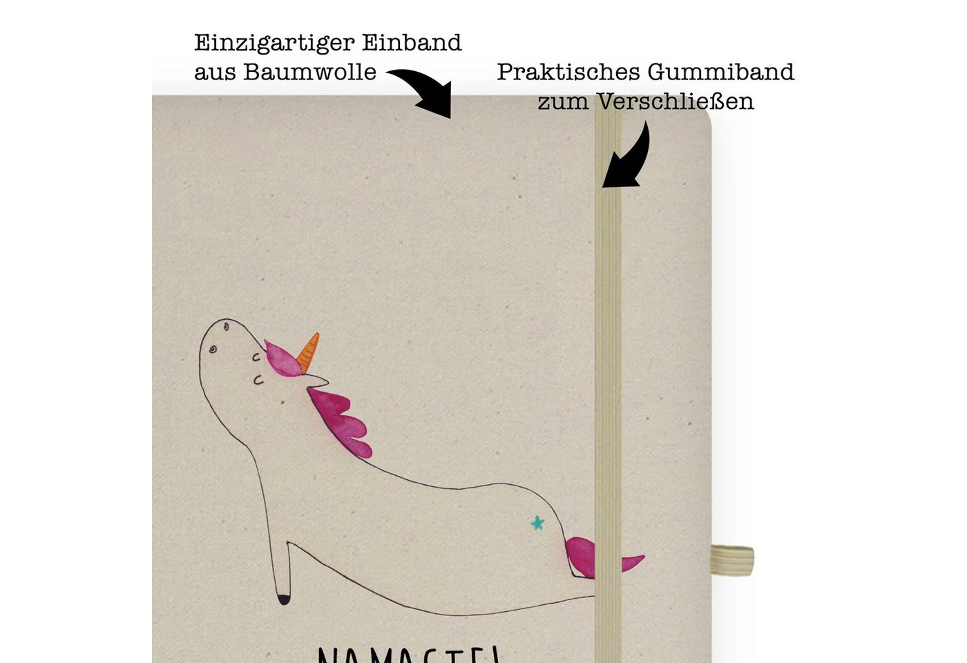 Thumbnail - Mr. & Mrs. Panda Notizbuch Einhorn Yoga - Transparent - Geschenk, A5 Planer, witzig, Notizbuch A Mr. & Mrs. Panda, Umwel...