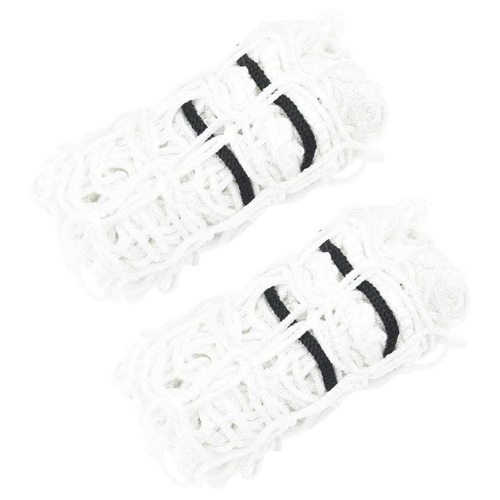 vidaXL Futterspender Heunetze 2 Stk. Rund Weiß 75x75 m PP